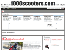 Tablet Screenshot of 1000scooters.com